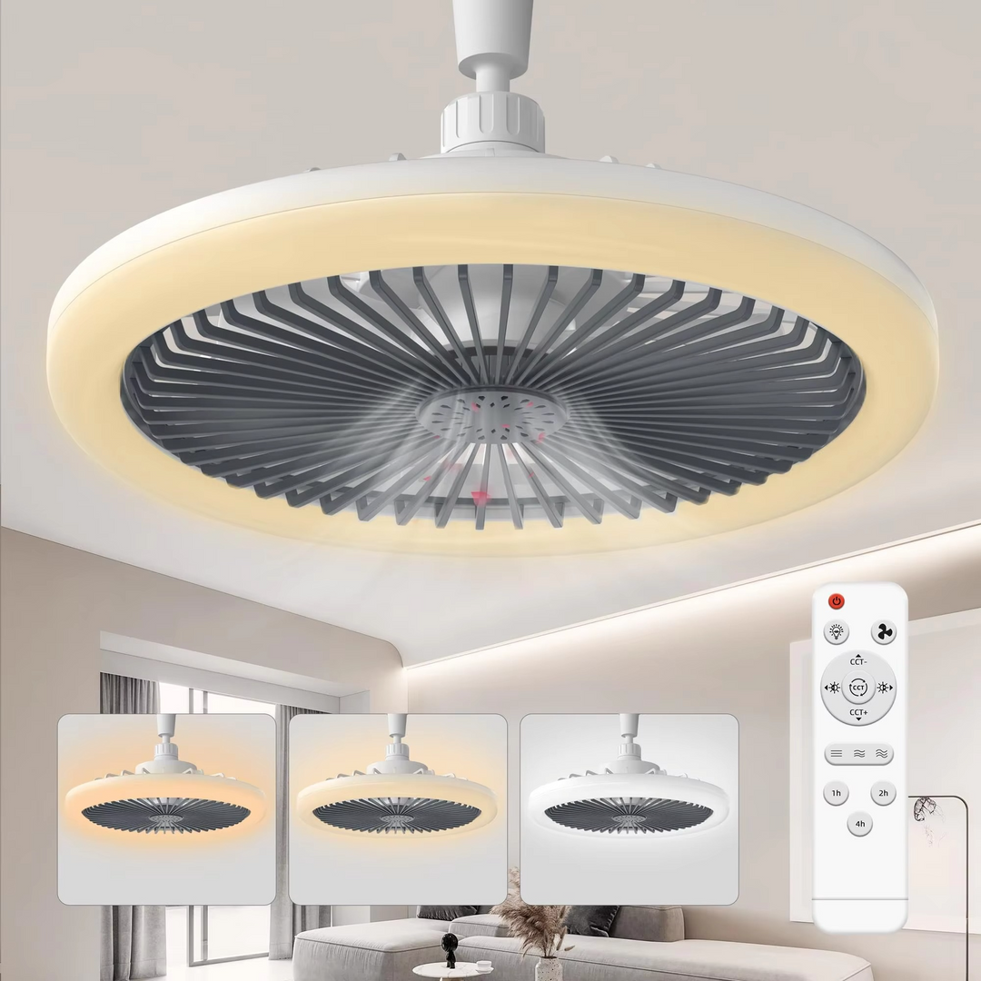 BowLift | Sleek Ceiling Fan with Integrated Light – Perfect for Modern Bedrooms