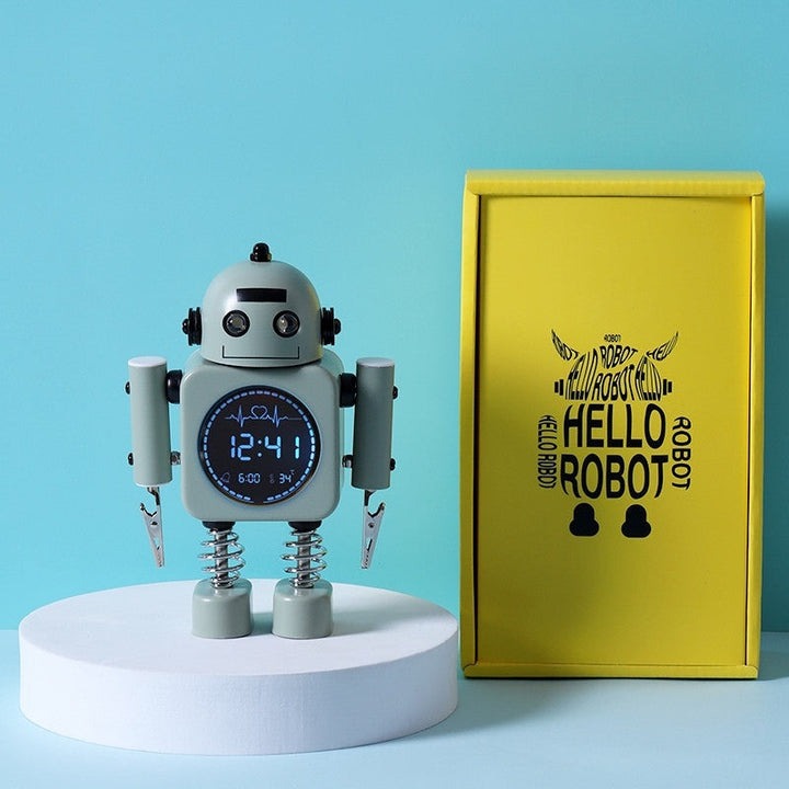 BowLift | Robot Alarm Clock, Easy-to-Read Digital Display, Pleasant Sounds & Temperature