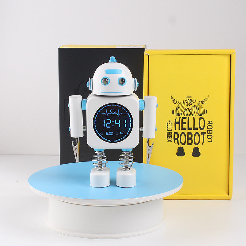 BowLift | Robot Alarm Clock, Easy-to-Read Digital Display, Pleasant Sounds & Temperature