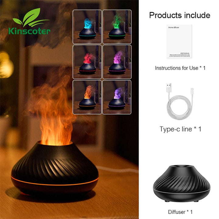 BowLift | Luminous Volcano USB Humidifier Lamp