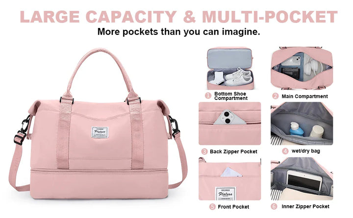 BowLift | Travel Duffel Bag with Shoes Compartment