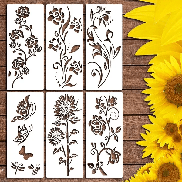 BowLift | DIY Decoration - Garden Fence Large Flower Drawing Templates