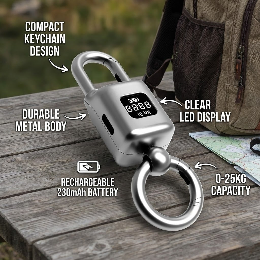 Pocket Size Keychain LCD Scale | Bowlift