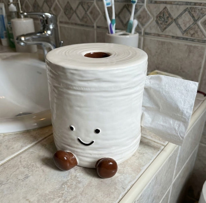 Smiley Toilet Paper Tissue Box | Bowlift