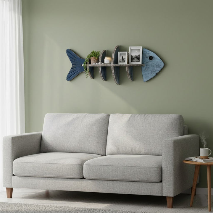 BowLift | Nordic Fish Wooden Shelf