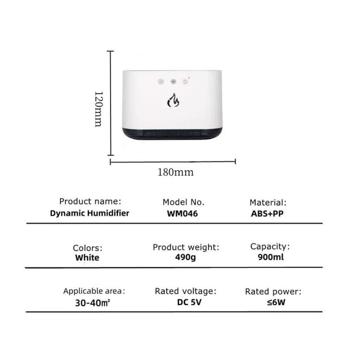 BowLift | Humidifier with LED Colors & 6 Nozzle Moisture Distribution