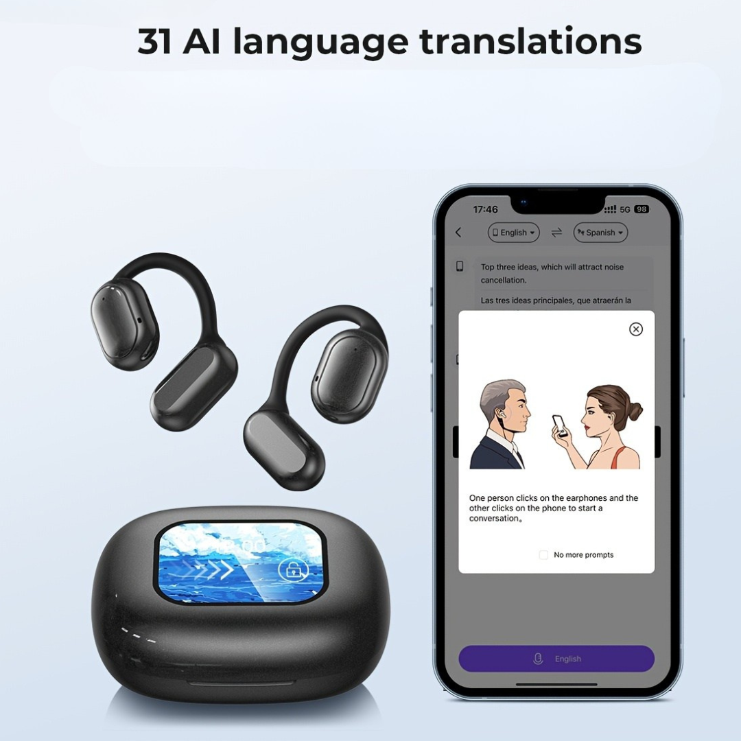 BowLift | AI Translating Earbuds Travel Wireless Headset