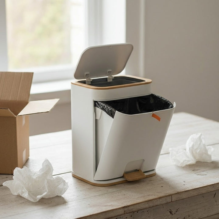 Easy-Clean Elegant Bathroom Trash Can | Bowlift