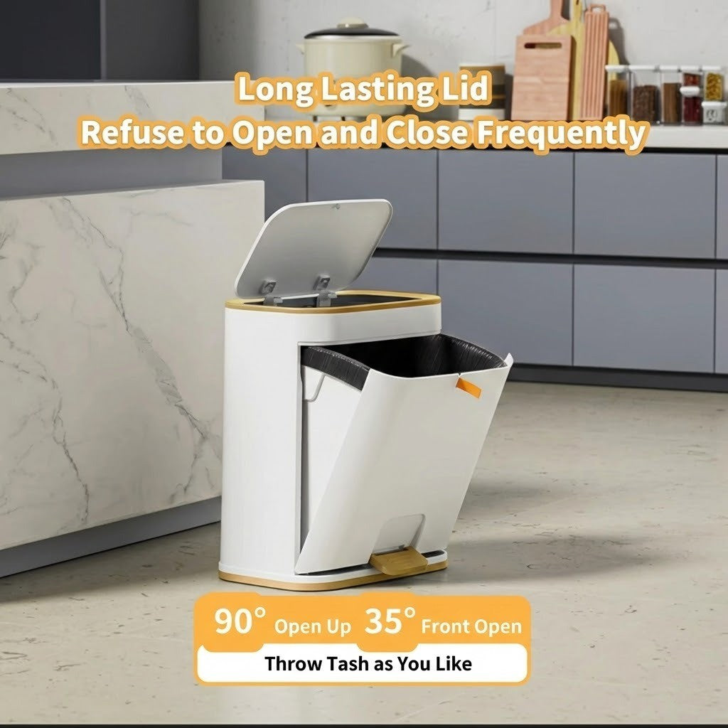 Easy-Clean Elegant Bathroom Trash Can | Bowlift
