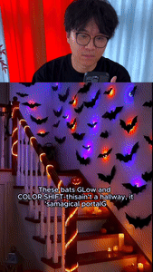 BowLift | Luminous LED Bat Wall Stickers 24PCS