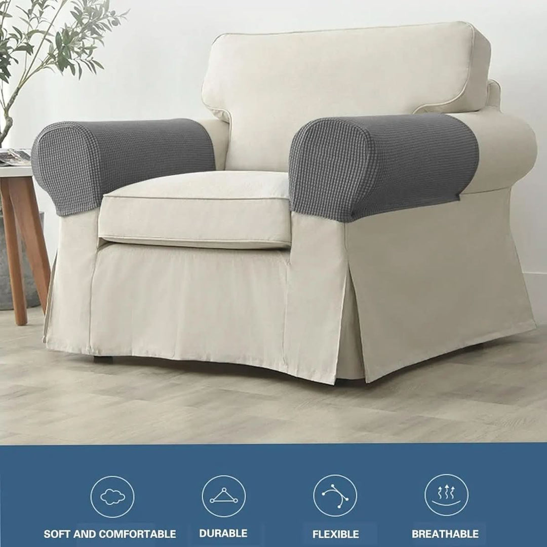 BowLift | 2-piece waterproof armrest covers with jacquard design