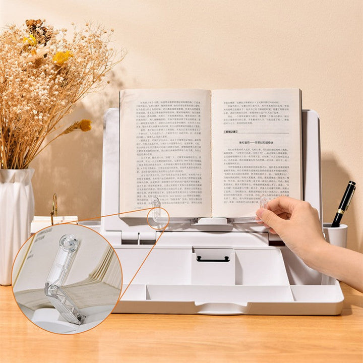BowLift | Three-In-One Reading Stand, Whiteboard, And Storage Box Desktop Holder