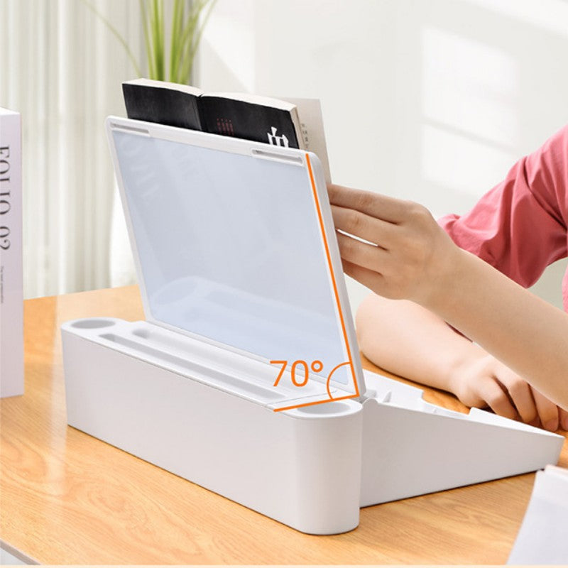 BowLift | Three-In-One Reading Stand, Whiteboard, And Storage Box Desktop Holder