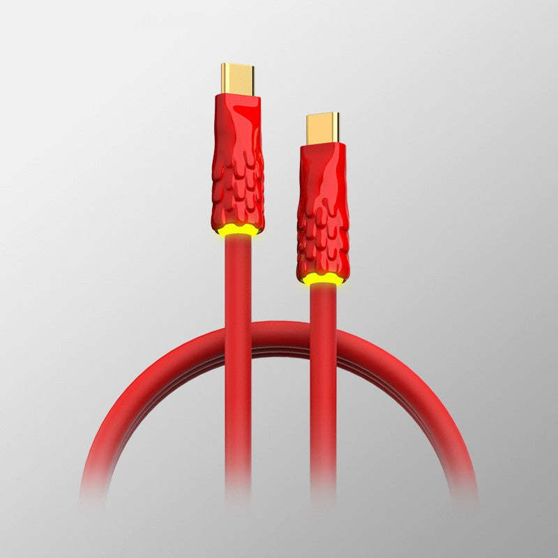 BowLift | Liquid Silicone With Built-in Breathing Light Fast Charging Data Cable