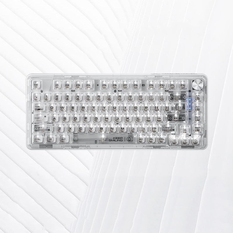 BowLift | Wired Transparent Keycap Casket Mechanical Keyboard
