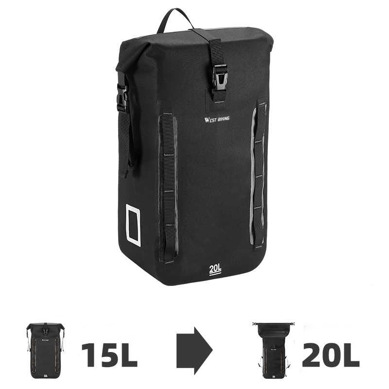 BowLift | Waterproof Expandable Pannier Bag For Bicycle Rear Seat