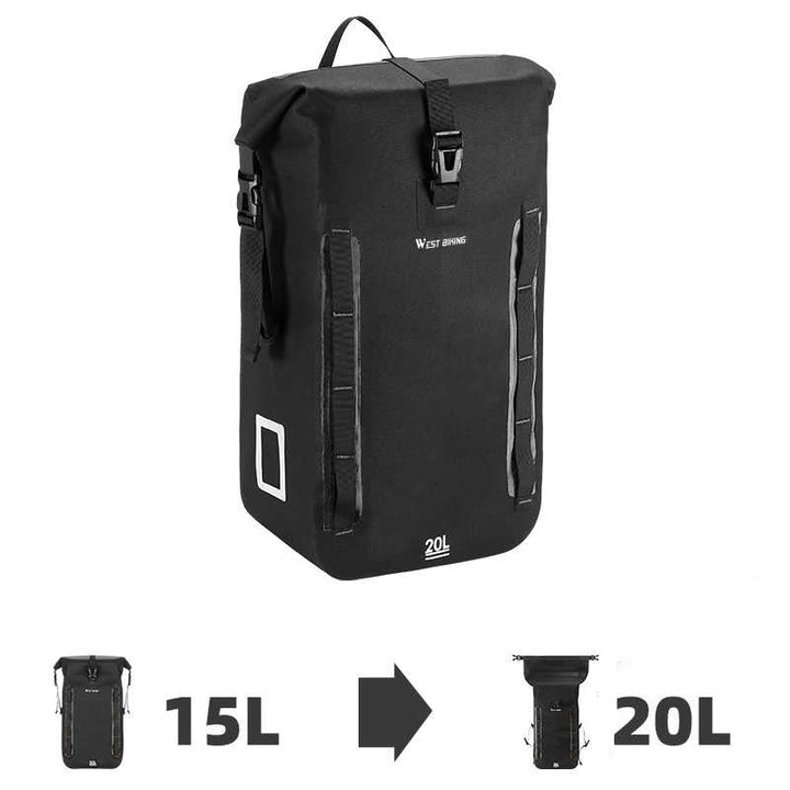 BowLift | Waterproof Expandable Pannier Bag For Bicycle Rear Seat