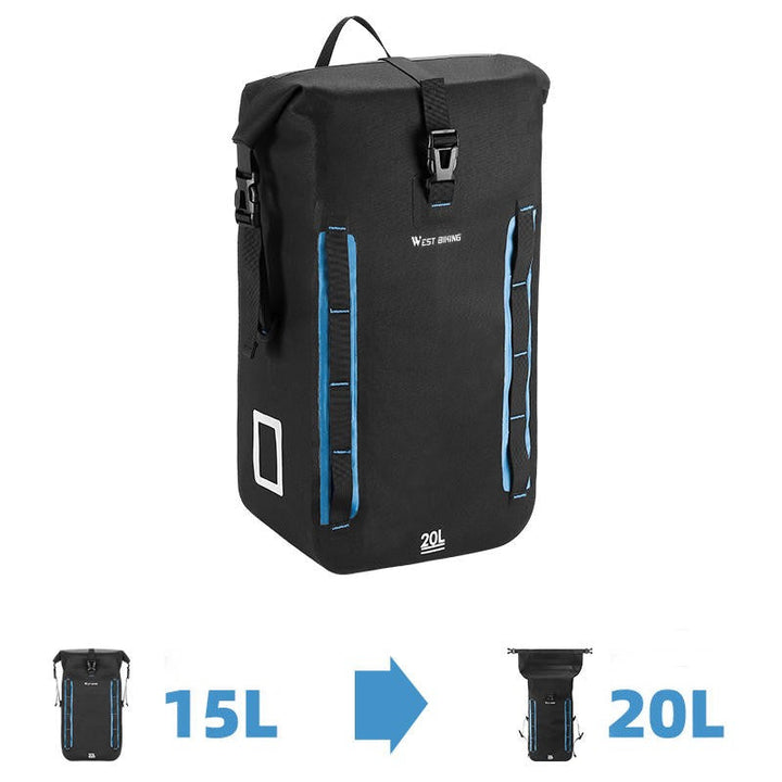 BowLift | Waterproof Expandable Pannier Bag For Bicycle Rear Seat