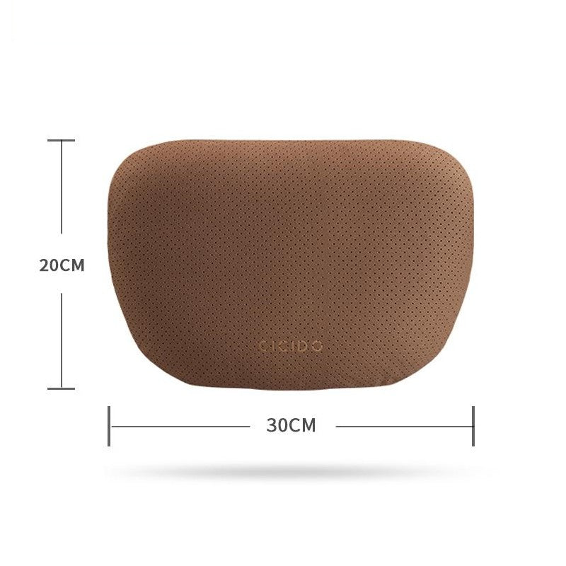 BowLift | Suede Car Neck Pillow And Lumbar Support