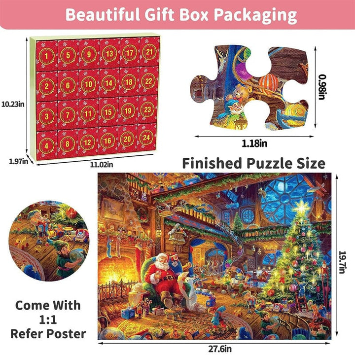 BowLift | Christmas Advent Calendar Puzzle Game 1000 Pieces