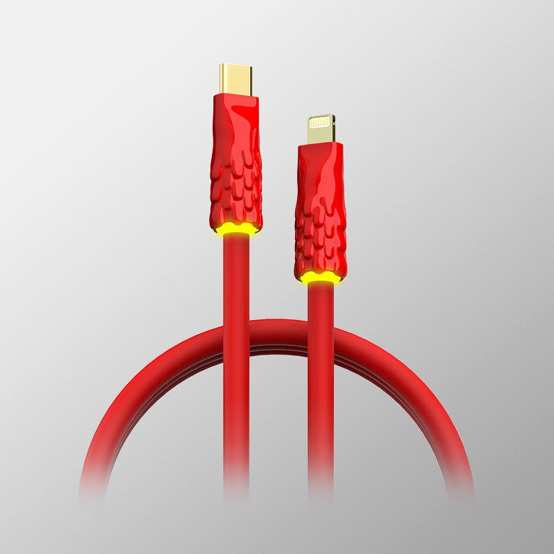 BowLift | Liquid Silicone With Built-in Breathing Light Fast Charging Data Cable