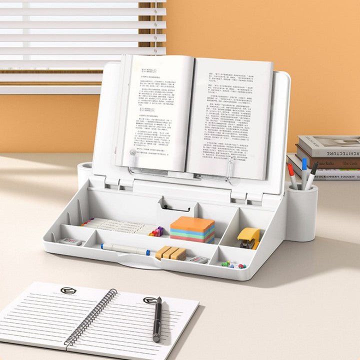 BowLift | Three-In-One Reading Stand, Whiteboard, And Storage Box Desktop Holder