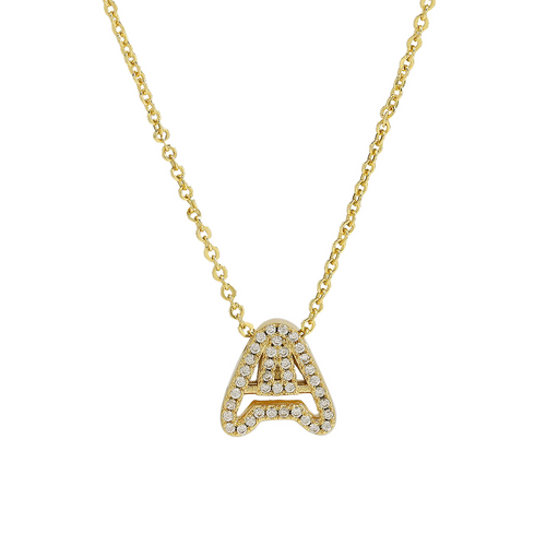 BowLift | Dazzling Diamond Initial Necklace