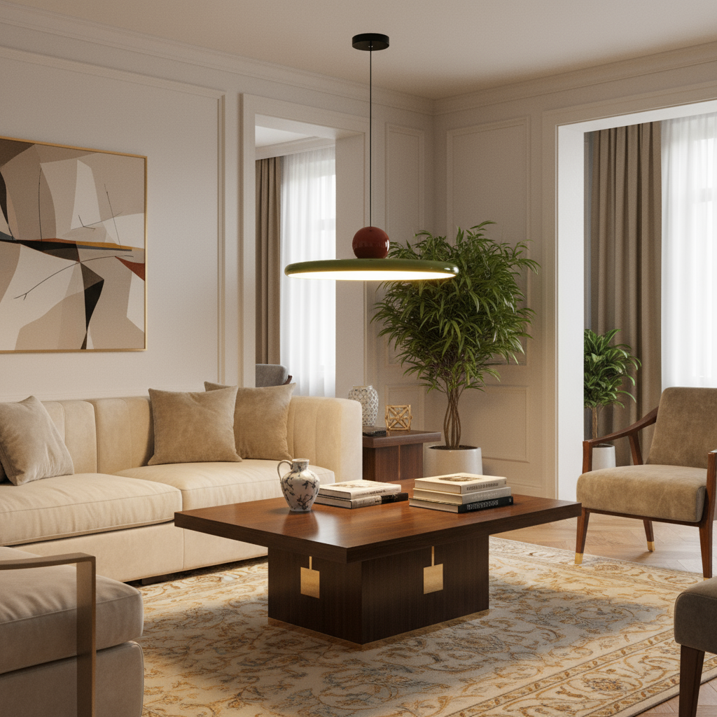 BowLift | nordic-round-led-ceiling-light-ceiling-lamp-living-room