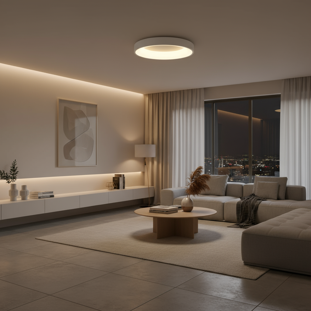 BowLift | nordic-round-led-ceiling-light-ceiling-lamp-living-room