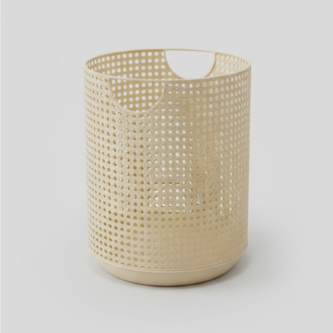 BowLift | Nordic Storage Basket | Modern Laundry Basket made of Metal Imitation