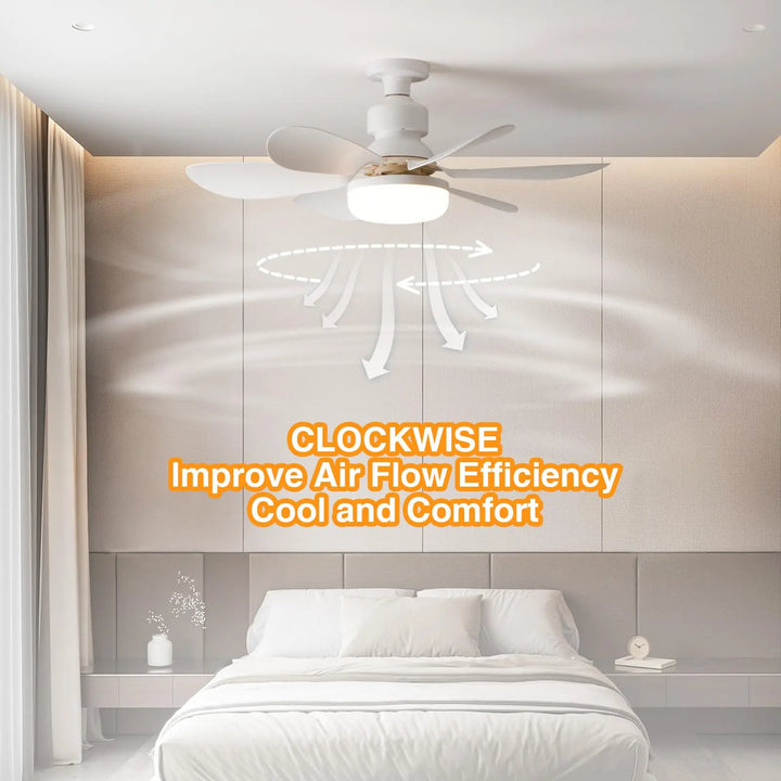 BowLift | Socket Ceiling Fan with Light