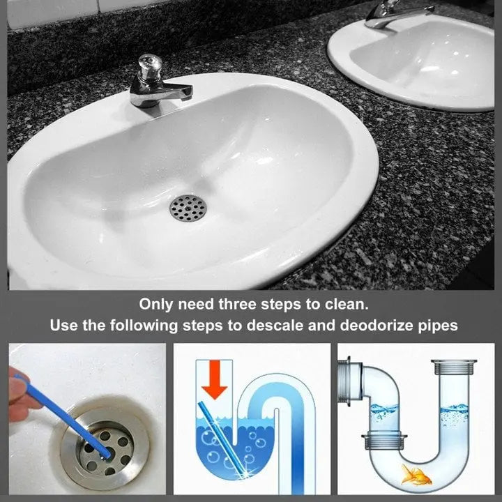 BowLift | Drain Cleaner Sticks – Breaks down grease, soap, and organic residues (Set of 12)