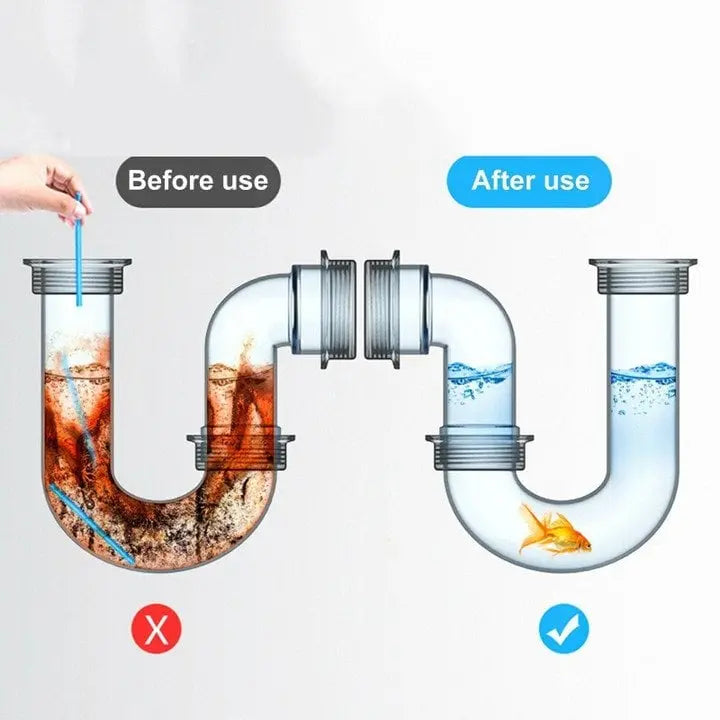 BowLift | Drain Cleaner Sticks – Breaks down grease, soap, and organic residues (Set of 12)