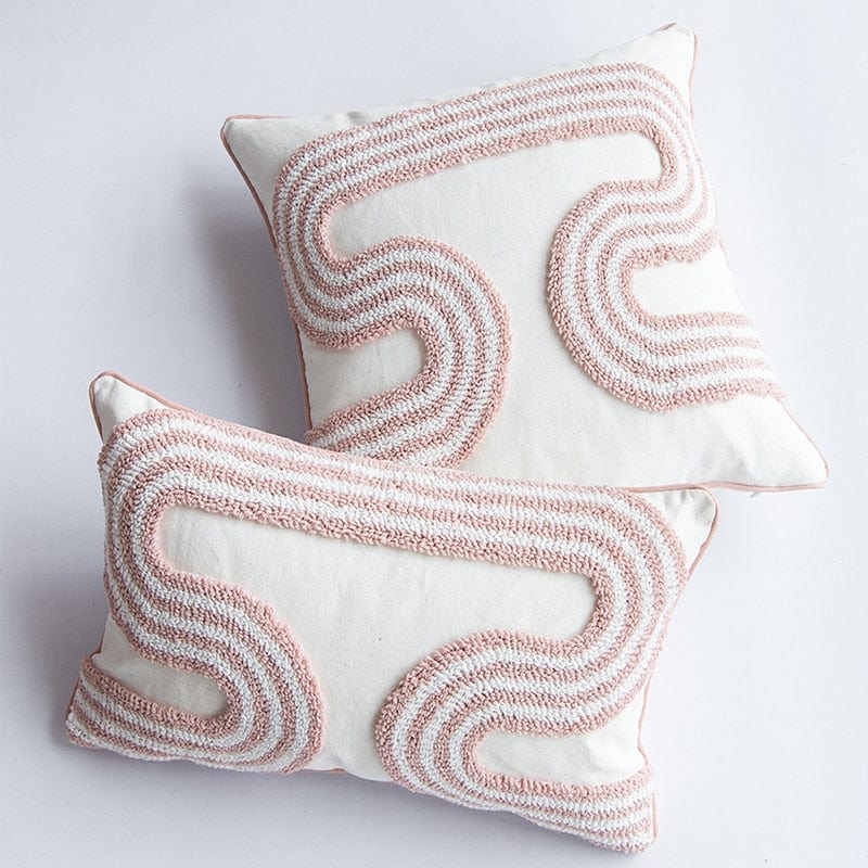 Abstract Loop-Tufted Pillow Bowlift