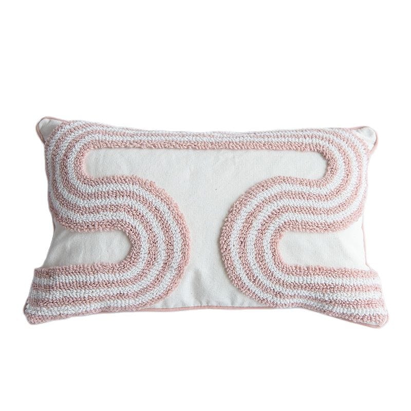 Abstract Loop-Tufted Pillow Bowlift
