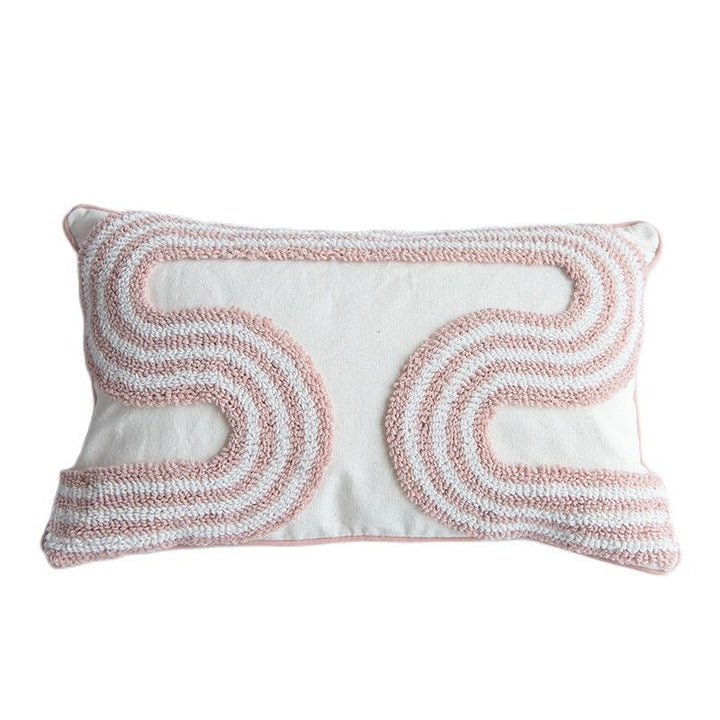 Abstract Loop-Tufted Pillow Bowlift