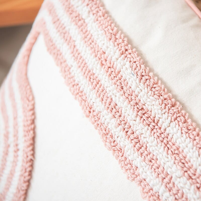 Abstract Loop-Tufted Pillow Bowlift
