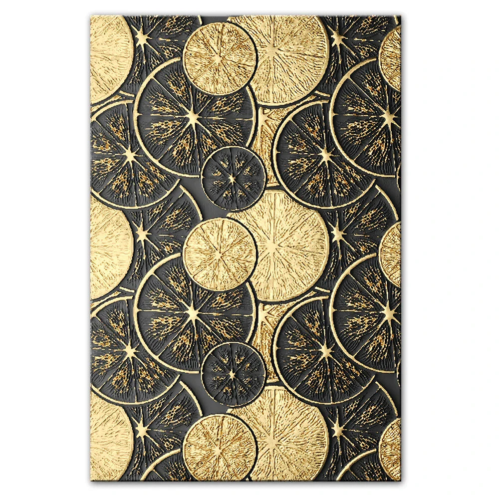 Abstract Vintage Organic Golden Black Wall Art Fine Art Canvas Prints Modern Pictures For Living Room Dining Room Entrance Foyer Art | Bowlift