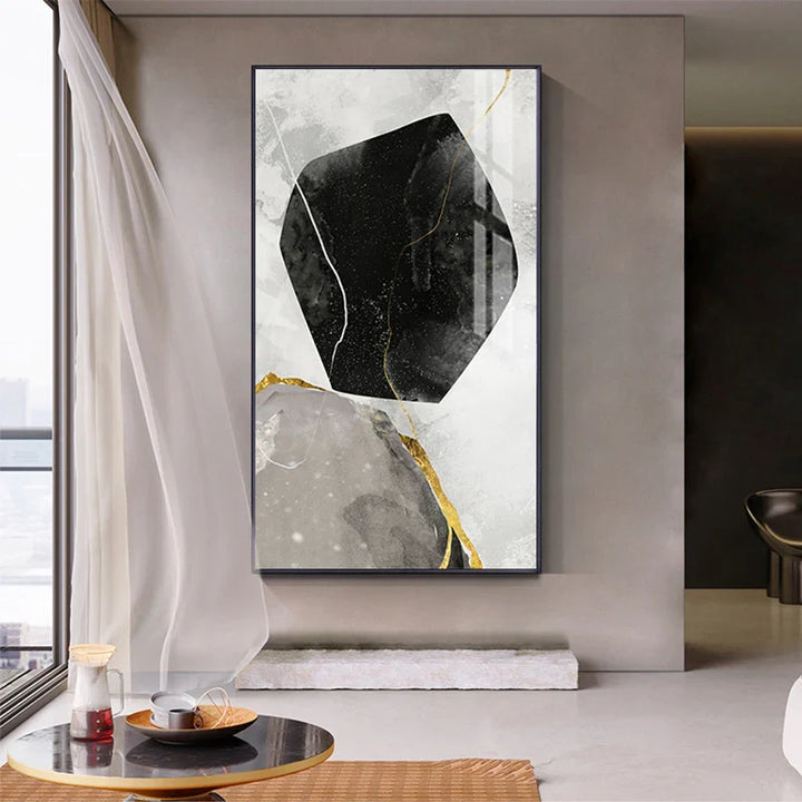 Abstract Zen Pebbles Wall Art Fine Art Canvas Prints Nordic Geomorphic Pictures For Living Room Bedroom Entrance Foyer Art Decor | Bowlift