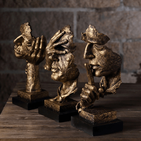 BowLift | Abstract Golden Sculpture in Scandinavian Design