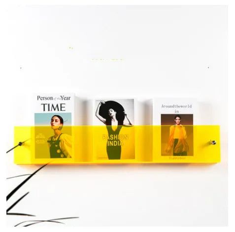 BowLift | ClearLine – Stylish Acrylic Wall Shelf for Magazines