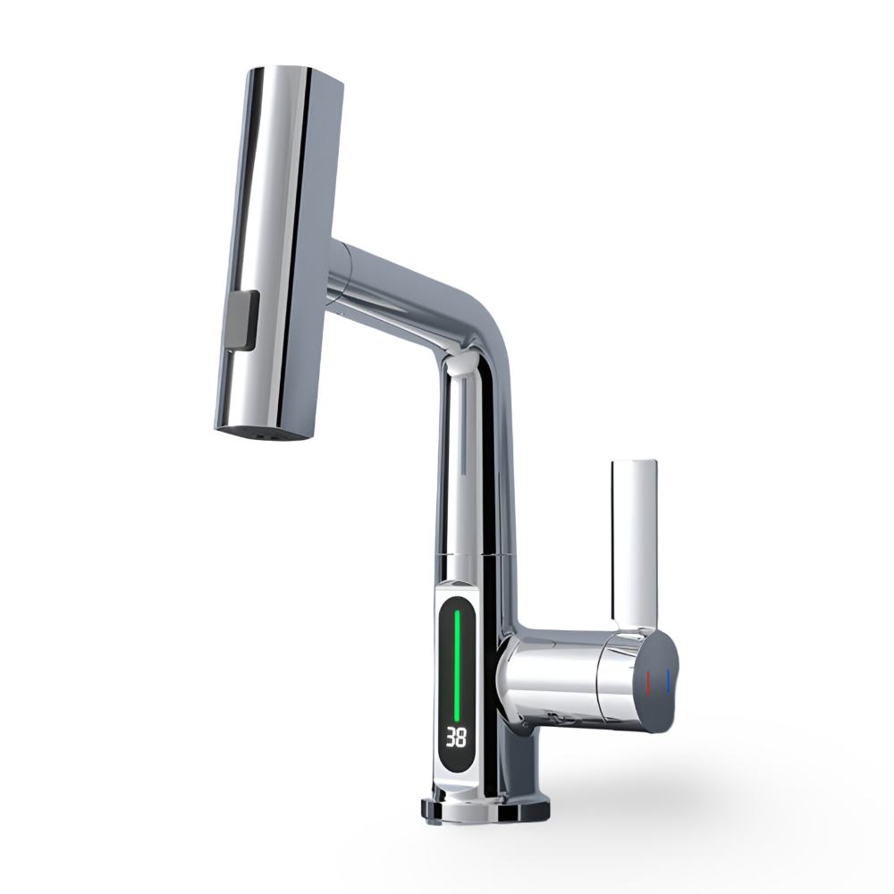 BowLift | Adjustable Kitchen Faucet with Temperature Display