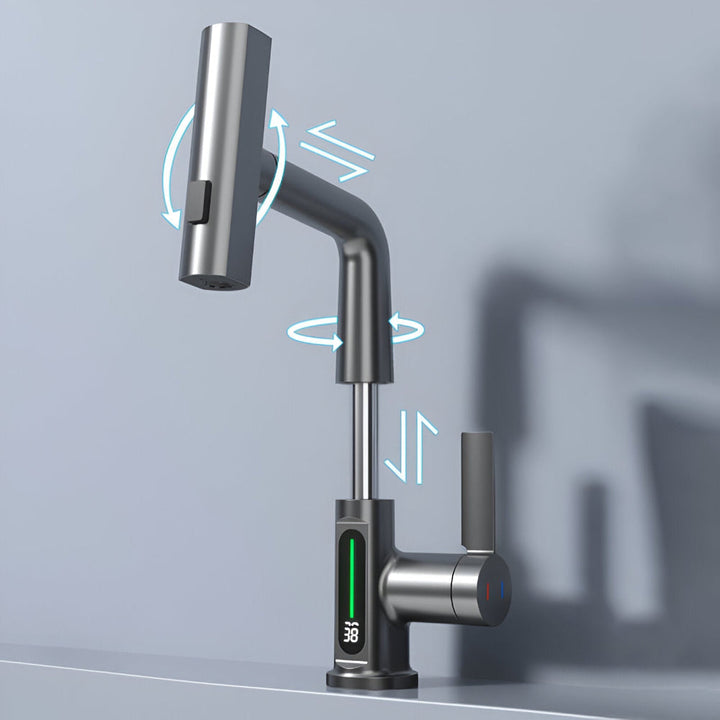 BowLift | Adjustable Kitchen Faucet with Temperature Display