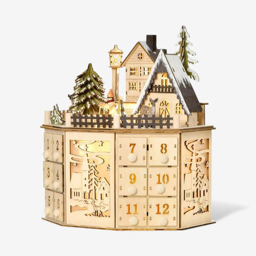 BowLift | GlowFest – Advent calendar with LED lights and house design