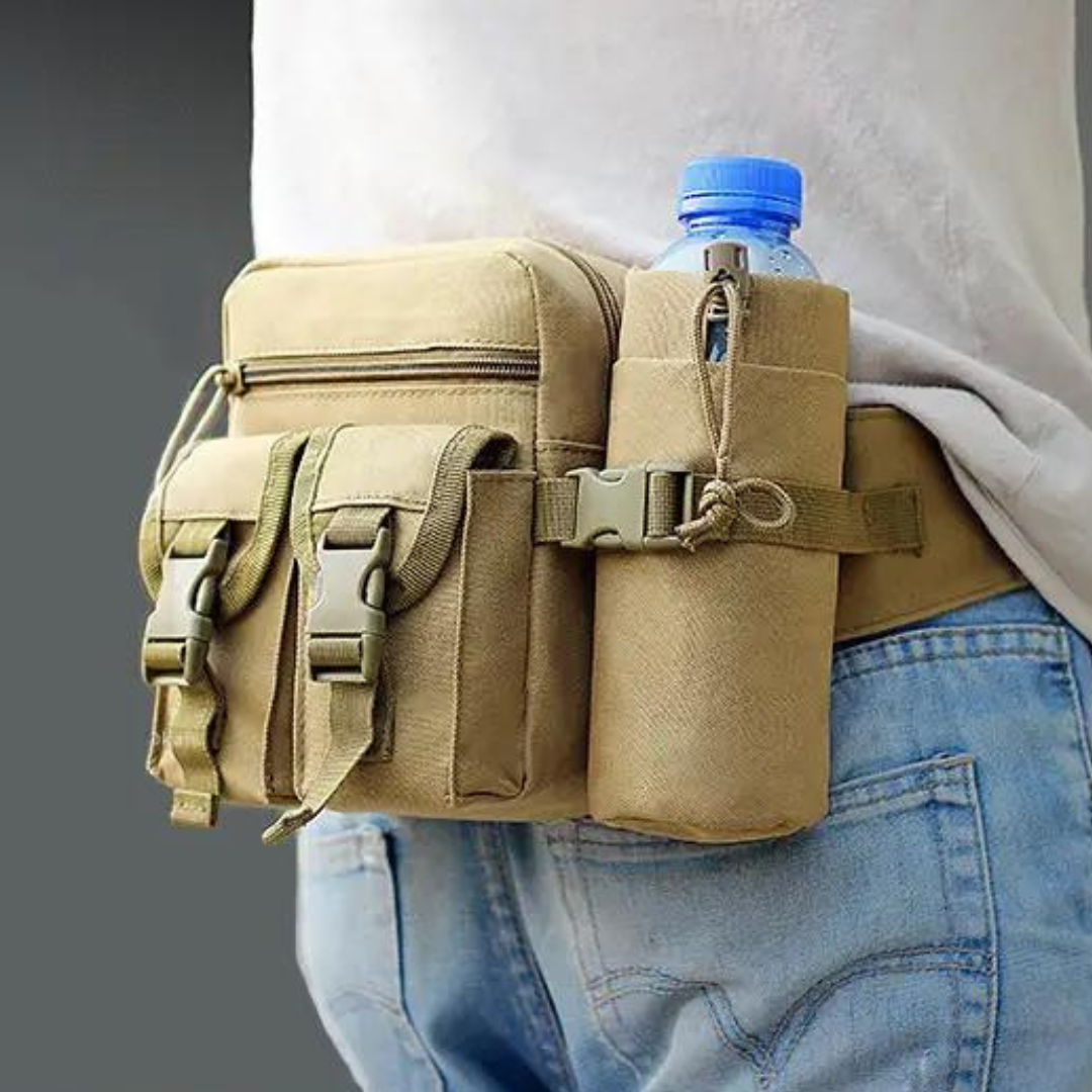 BowLift | WanderHipBag | Water Repellent & Lightweight | With Bottle Holder | Adjustable up to 118 cm