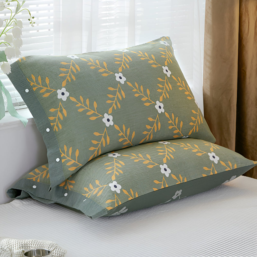 BowLift | Pure Cotton Buttoned Pillowcase