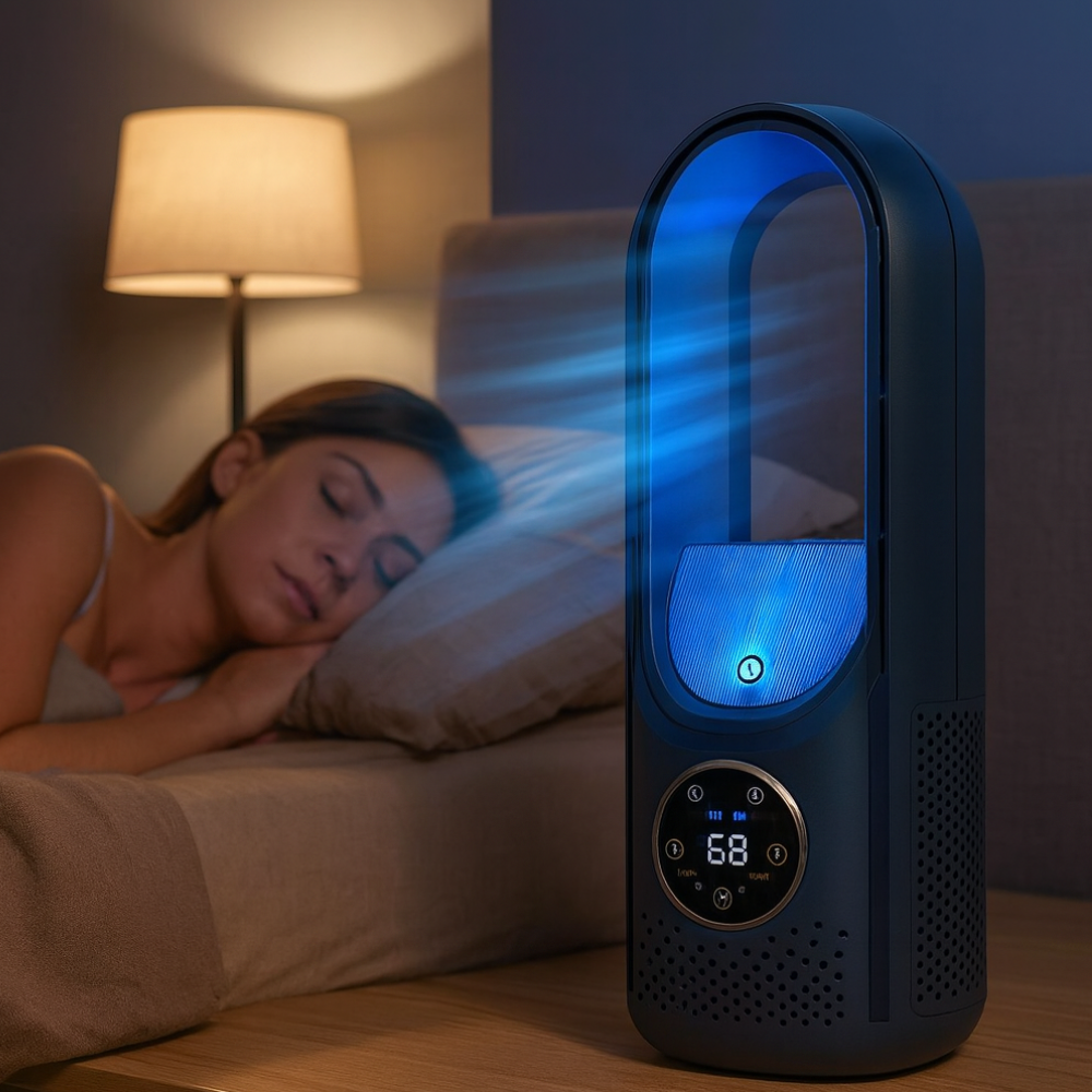 BowLift | Air Conditioner Bladeless Portable Cooler Quiet Energy Efficient