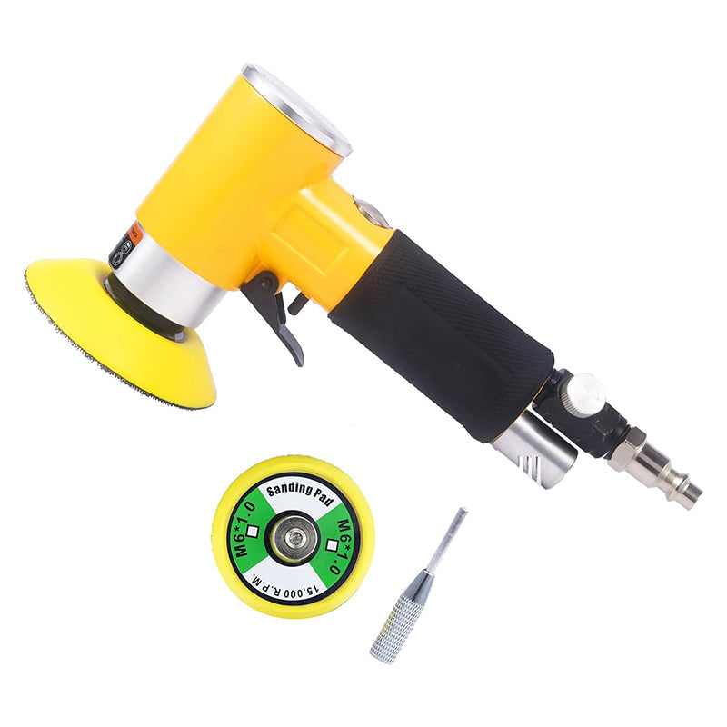 BowLift | 2"3" Mini Air Sander Pneumatic Random Orbital Sander High Speed Air Polisher for Auto Body Work, Woodworking