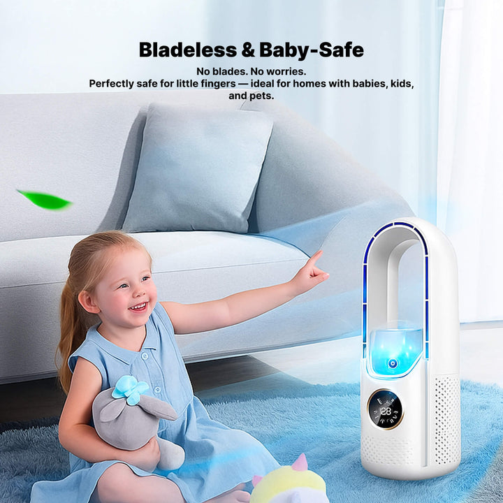 BowLift | Bladeless Portable Air Conditioner | Ultra-Quiet, Ergonomic Design & Ideal for Home and Office Use