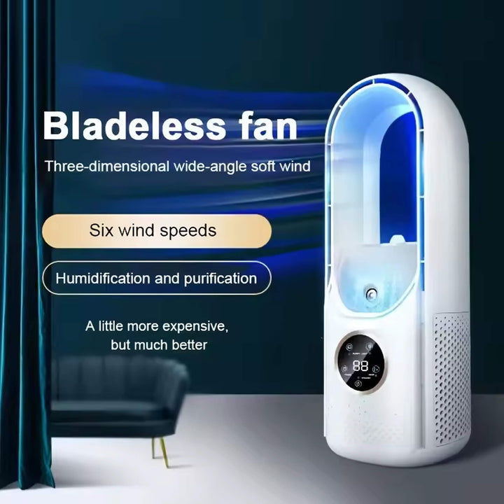 Bladeless Portable Air Conditioner | Ultra-Quiet, Ergonomic Design & Ideal for Home and Office Use | Bowlift